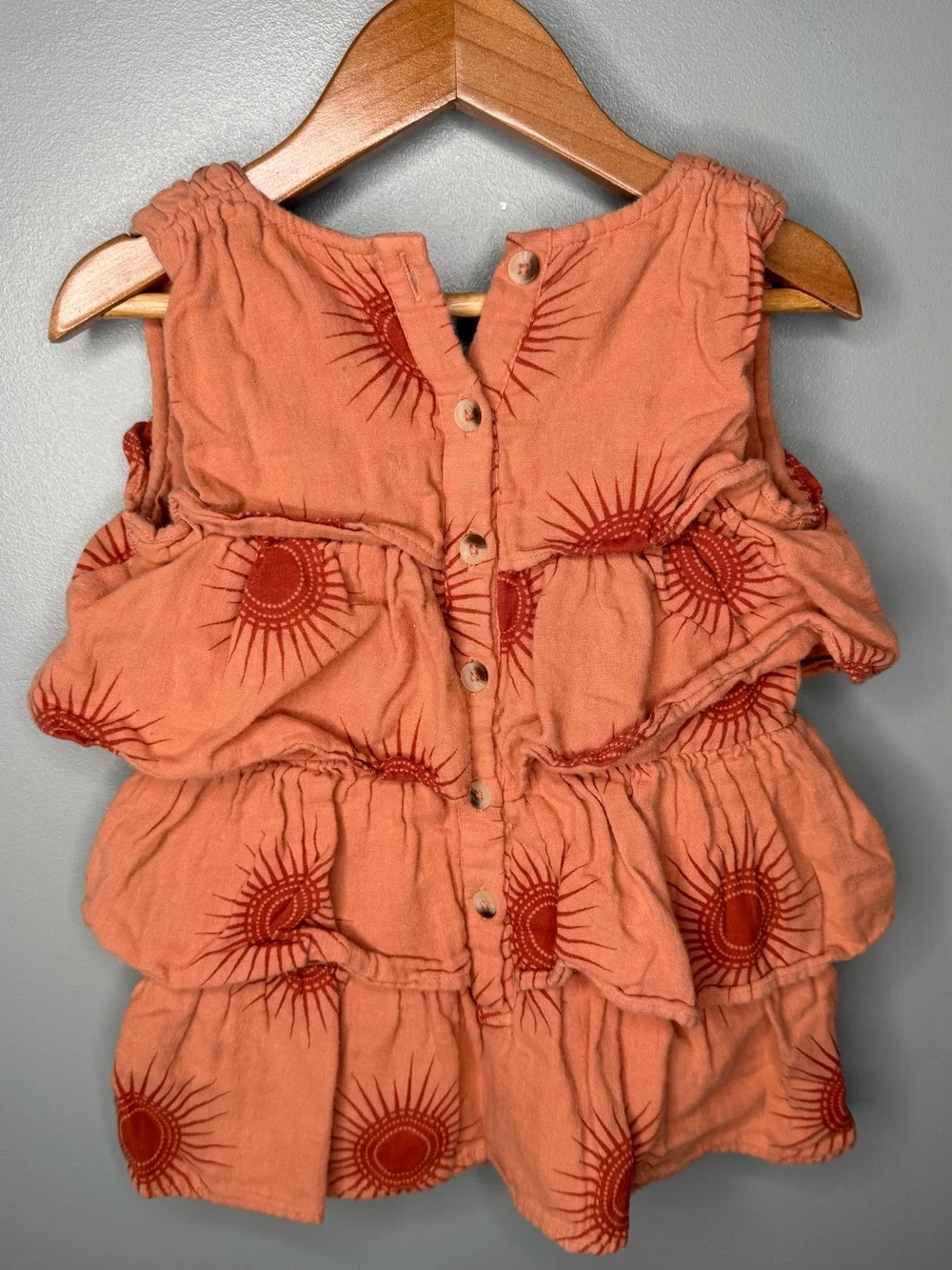 Kate Quinn Organic Cotton Sun Print Ruffle One Piece